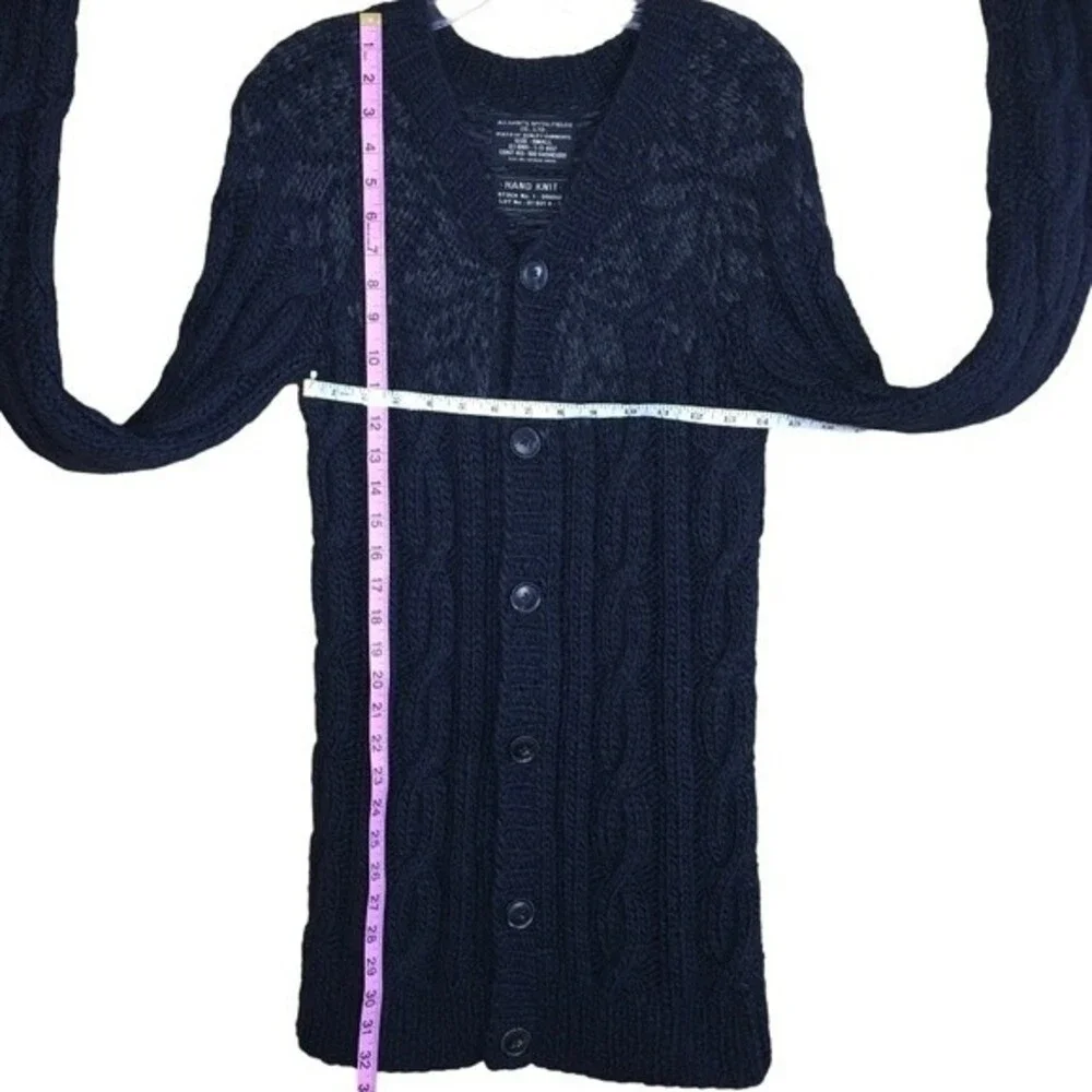 ALLSAINTS SPITALFIELDS Chunky Knit Button Down Norwegian Inspired Cardigan Sz.S